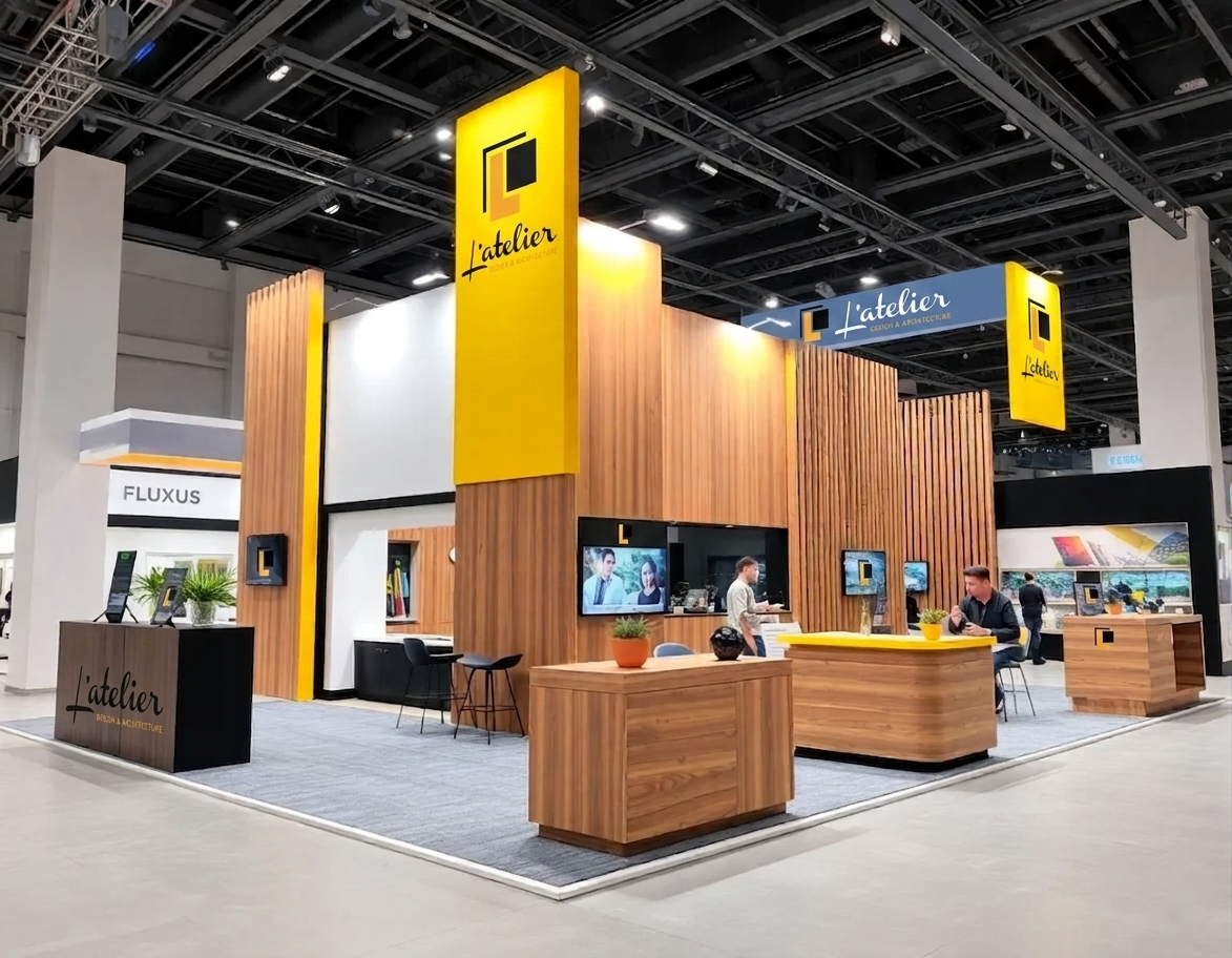 Stand d'exposition moderne L'Atelier